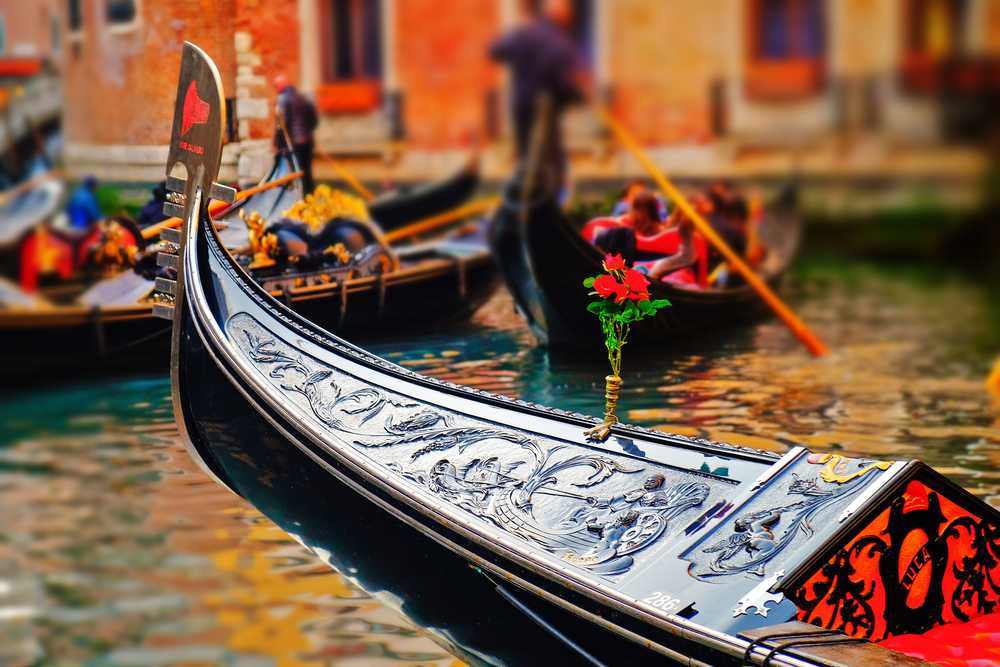 Gondolas in Venice design