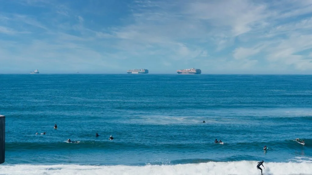 Surfing in California